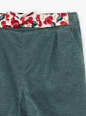 Pantalón verde arcilla de pana GAORIANE / 23H1BFQ1PANG600