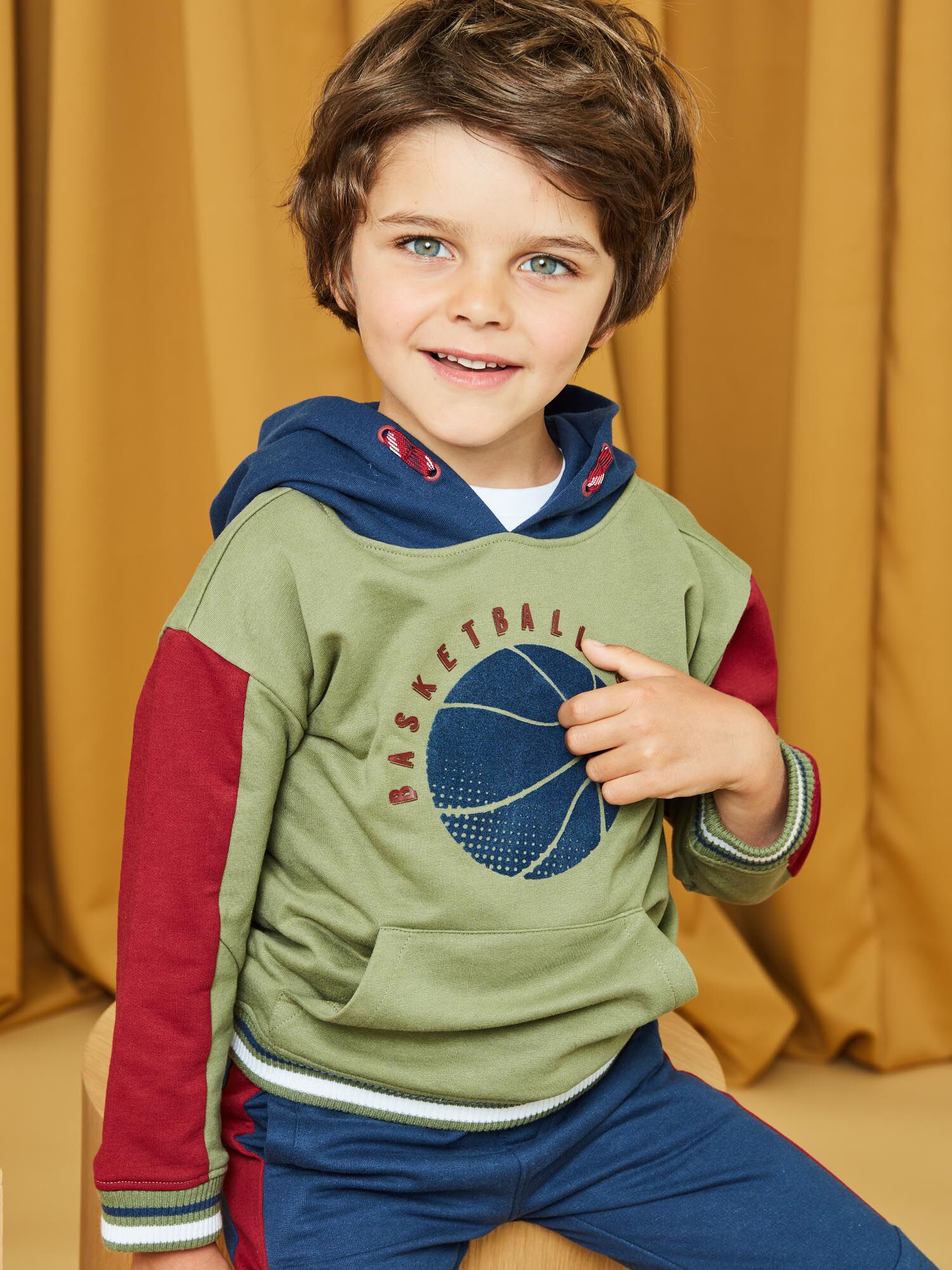 Sudadera color caqui store