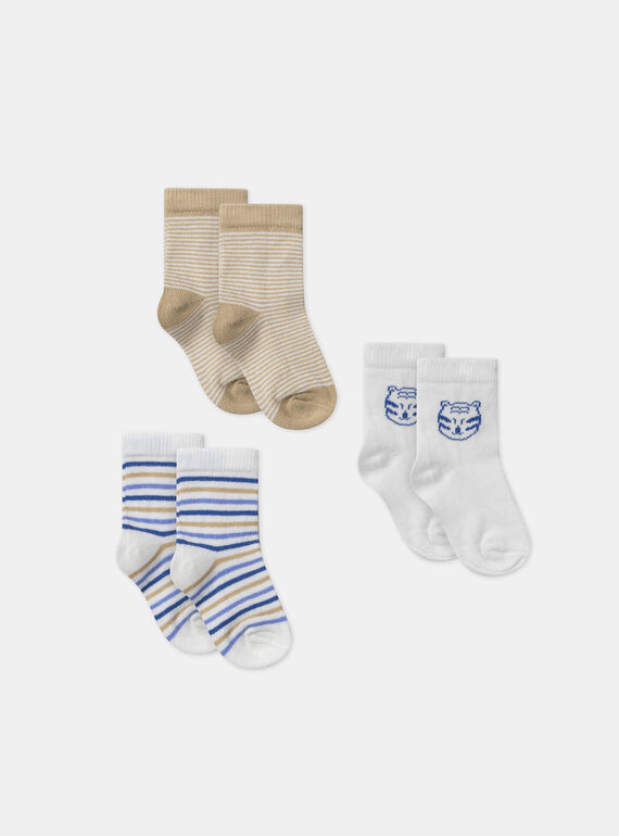 Juego de 3 paredes de calcetines jacquard fantasía MACLEMENT / 25E4BG81LC3001