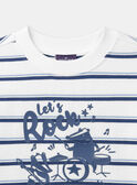 Jersey con estampado de rayas crudas y azules LERAYAGE / 24H3PGJ1SWE001