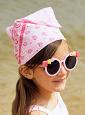 Bandana rosa de popelina para niña CRABAETTE / 22E4PFN1ECHD315