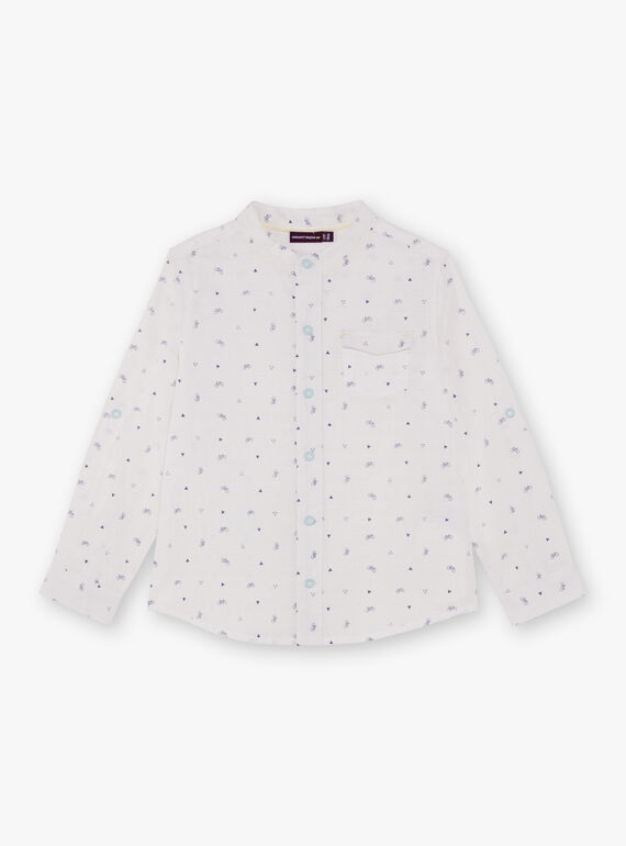 Camisa blanca y azul con estampado de bici para bebé niño TYWOLAGE / 20E3PGZ2CHM000
