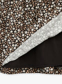Vestido negro con estampado de flores GLIROBETTE / 23H2PFR1ROB090