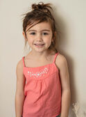 Camiseta de tirantes rosa con bordado floral ZUDOUETTE / 21E2PFT1DEBD313