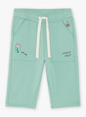 Pantalón de muletón de color verde almendra FACECTOR / 23E1BGB1PAN611