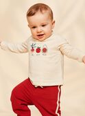 Polo de color vainilla con parches de verduras bordadas FACETHAN / 23E1BGB1POL114