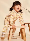 Sudadera de chándal de muletón crudo con estampado floral FABABY / 23E1BF81JGH001
