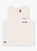 Camiseta de tirantes de color crudo de interlock FATYVAN / 23E1BGP1DEB007