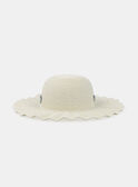 Sombrero de Paja con Cinta Estampada Floral Arena KLIBYETTE / 24E4PFR1CHA808