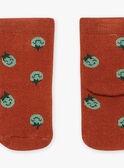 Calcetines de lazo rojo ladrillo con tomate FACOCO / 23E4BGB2SOQ506