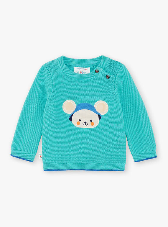 Jersey de color turquesa ZAKEVIN / 21E1BGJ1PULG621