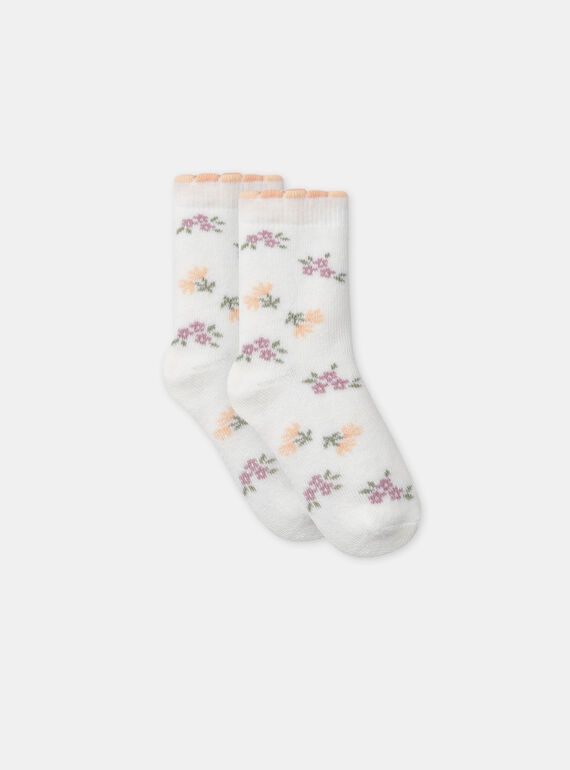 Calcetines de rizo de flores MABETH / 25E4BF71SOQ001