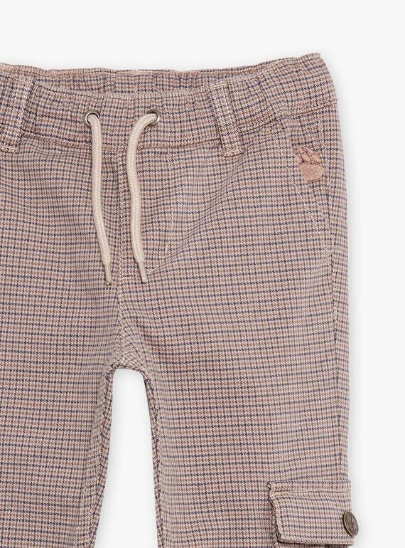 Pantalón cargo con estampado de pata de gallo DEDOUAGE / 22H3PGR2PANI814