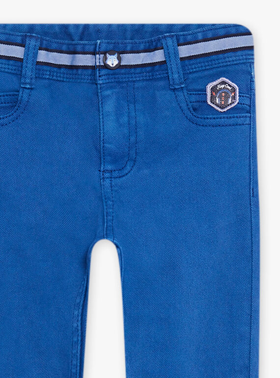 Pantalón slim-fit de twill azul DABRAGE / 22H3PG51PANC207