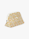 Neceser de color crudo y rosa de popelina con estampado floral LOLA / 24H0AF11ACD001