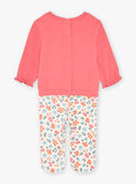 Pijama rosa de muletón cepillado KECHARLIE / 24E5BF51PYJ308