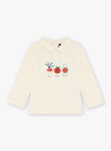 Polo de color vainilla con parches de verduras bordadas FACETHAN / 23E1BGB1POL114