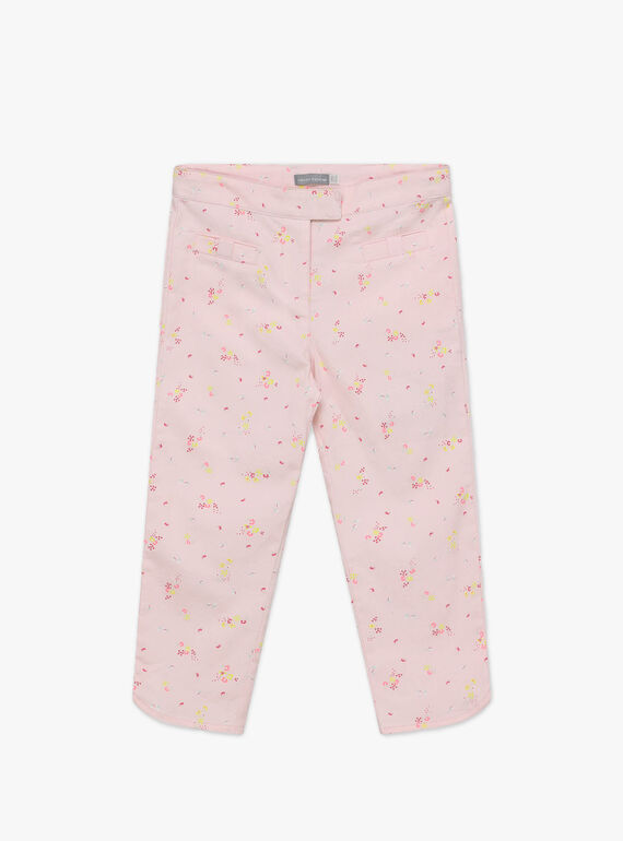 Pantalón de ceremonia con estampado floral para niña TYPOETTE / 20E2PFJ1PCO321