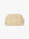 Neceser de color crudo y rosa de popelina con estampado floral LOLA / 24H0AF11ACD001