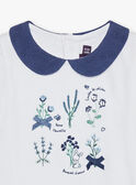 Body camiseta con bordado floral FANELLY / 23E1BFN1BOD001