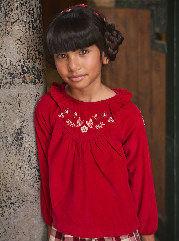 Blusa de pana bordada LALETTE / 24H2PFR1CHEF505