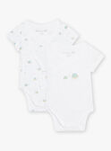 Pack de 2 bodis a juego con tortugas para recién nacido unisex COROL / 22E0NMI1BOD000