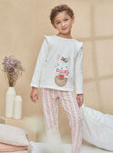 Pijama blanco con estampado de fresa KUIFETTE / 24E5PF52PYJA016