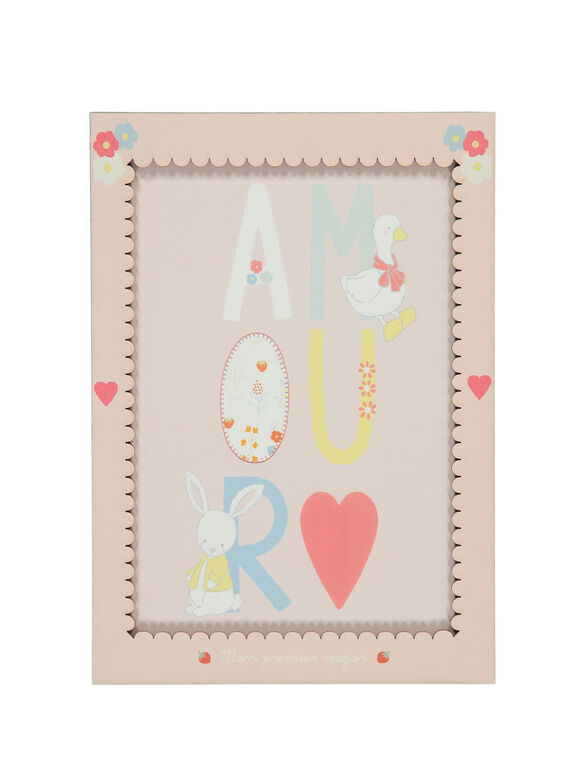 Póster "Amor" de color rosa ROAMOURAFF / 19EZNAX1AFF301