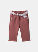 Pantalón de flores con cinturón LANINI / 24H1BFQ1PAN709