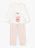 Pijama blanco con estampado de fresa KUIFETTE / 24E5PF52PYJA016