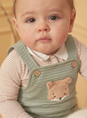 Body, peto y calcetines de color caqui y avellana LOIC / 24H0CG12ENS604