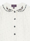 Camisa de color crudo con estampado lunares GAREBECCA / 23H1BFR1CHE001