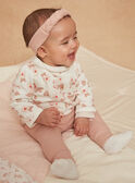 Parte de arriba de color crudo, leggings y cinta para el pelo rosa oscuro GORINE / 23H0CFB1ENS001
