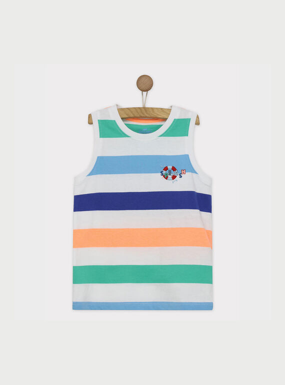 Camiseta de tirantes de color blanco RADEBAGE1 / 19E3PGL1DEB000