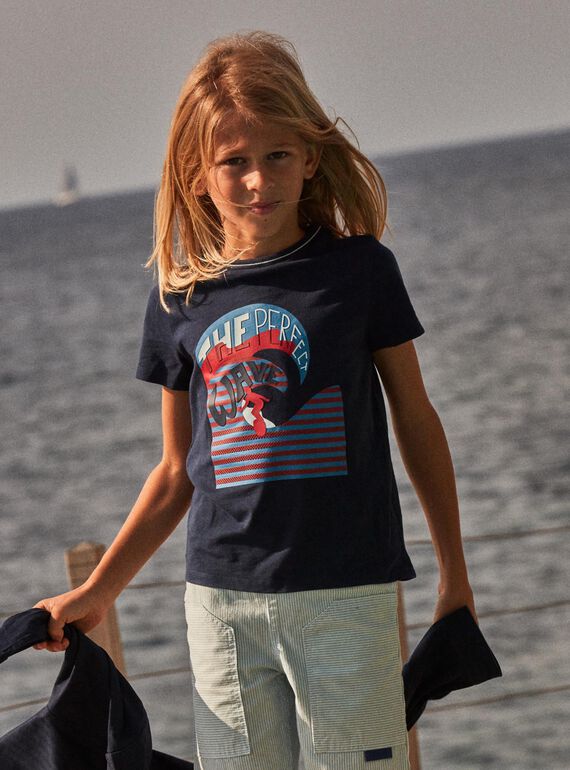 Camiseta con estampado de ola y surfista FOWAVAGE / 23E3PGC1TMC070