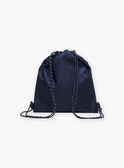 Mochila de color azul y blanco de rayas FRYSACAGE / 23E4PGL1BES070