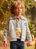 Teddy de jacquard gris y azul FABELAGE / 23E3PG81GIL943