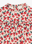 Camisa de color crudo y rojo con estampado floral GAOPHELIE / 23H1BFQ1CHE001