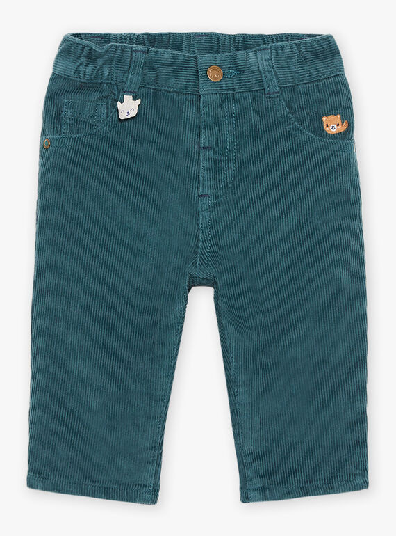 Pantalón de pana azul pato DANOE / 22H1BGU2PAN714