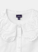 Blusa de color crudo de popelina de algodón LEBLOZETTE / 24H2PFJ1CHE001