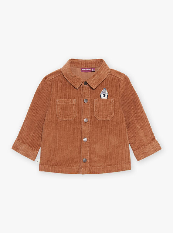 Sobrecamisa marrón de pana DASEAN / 22H1BGY1SCH804