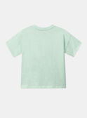 Camiseta Pulpo con lentejuelas Verde pastel KLIPEROAGE / 24E3PGR1TMCG632
