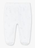 Conjunto de cárdigan y pantalón de terciopelo blanco para bebé ZOEDEN / 21E0NMG1ENS000