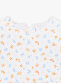 Camiseta de baño de color crudo con estampado de flores KITIANA / 24E4BFG1TUV001