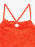 Camiseta de tirantes naranja de felpa FLYPOGETTE / 23E2PFR1DEB407