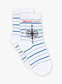 Calcetines de rayas azul marino y blancas FOSOLAGE / 23E4PGC1SOQ000
