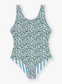 Bañador reversible de color crudo con estampado floral FRYVERETTE / 23E4PFM2D4K001