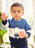 Jersey tricolor con estampado de mono para bebé niño CARAYNAL / 22E1BGK1PUL703