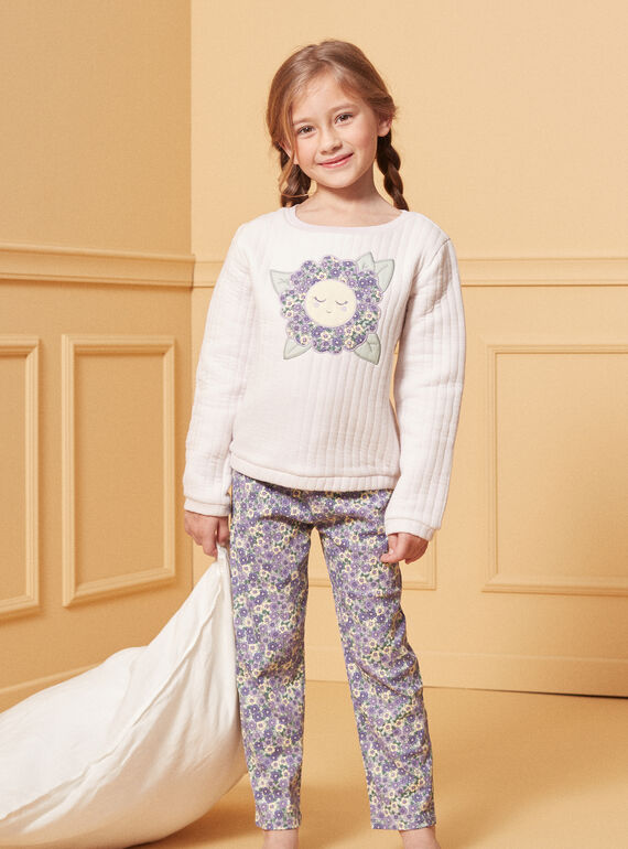 Pijama con flor de túbico LUIPAPETTE / 24H5PF31PYJH705