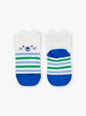 Calcetines blancos con estampado de rayas LABERNIE / 24H4BGI1SOB000